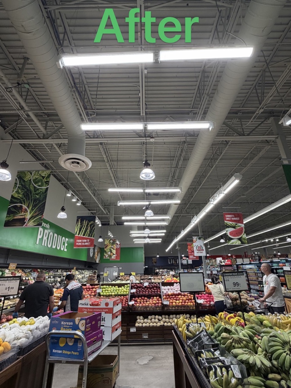 Retail lighting and electrical upgrades